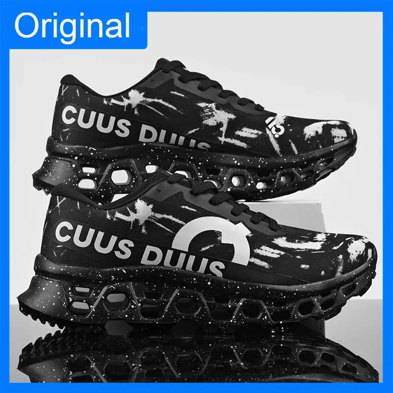 Men Sneakers High-quality Mesh Breathable Hollow Out Soft Sole Rebound Anti Slip Marathon Sports Shoes Comfort Outdoor Running — image 3
