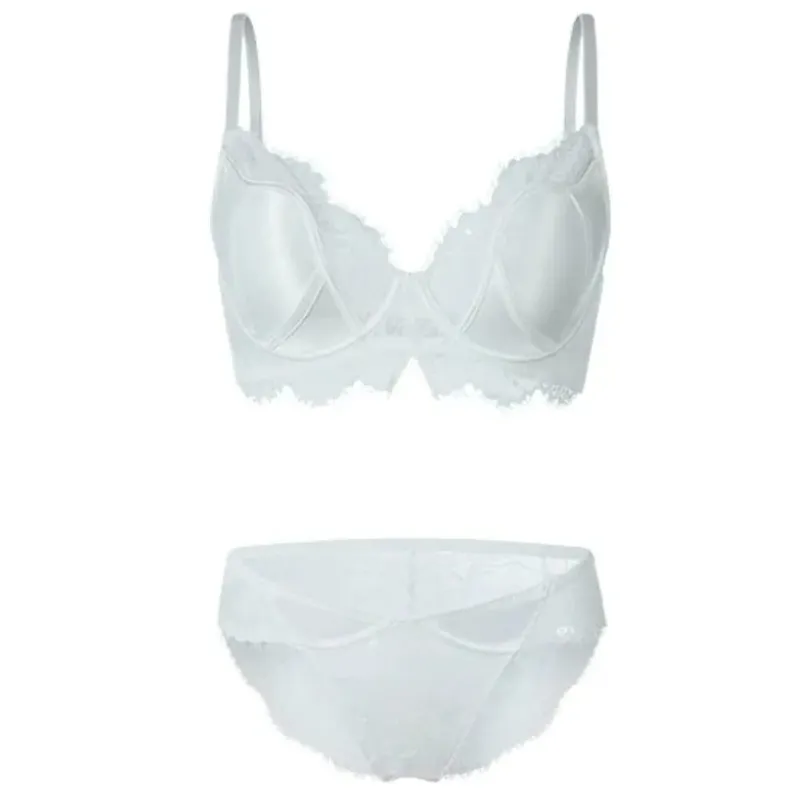 Push Up Bra Women Sexy French Lace Minimizer Full Coverage Wireless Thin Anti Sagging Comfort Support Lingerie S-XL