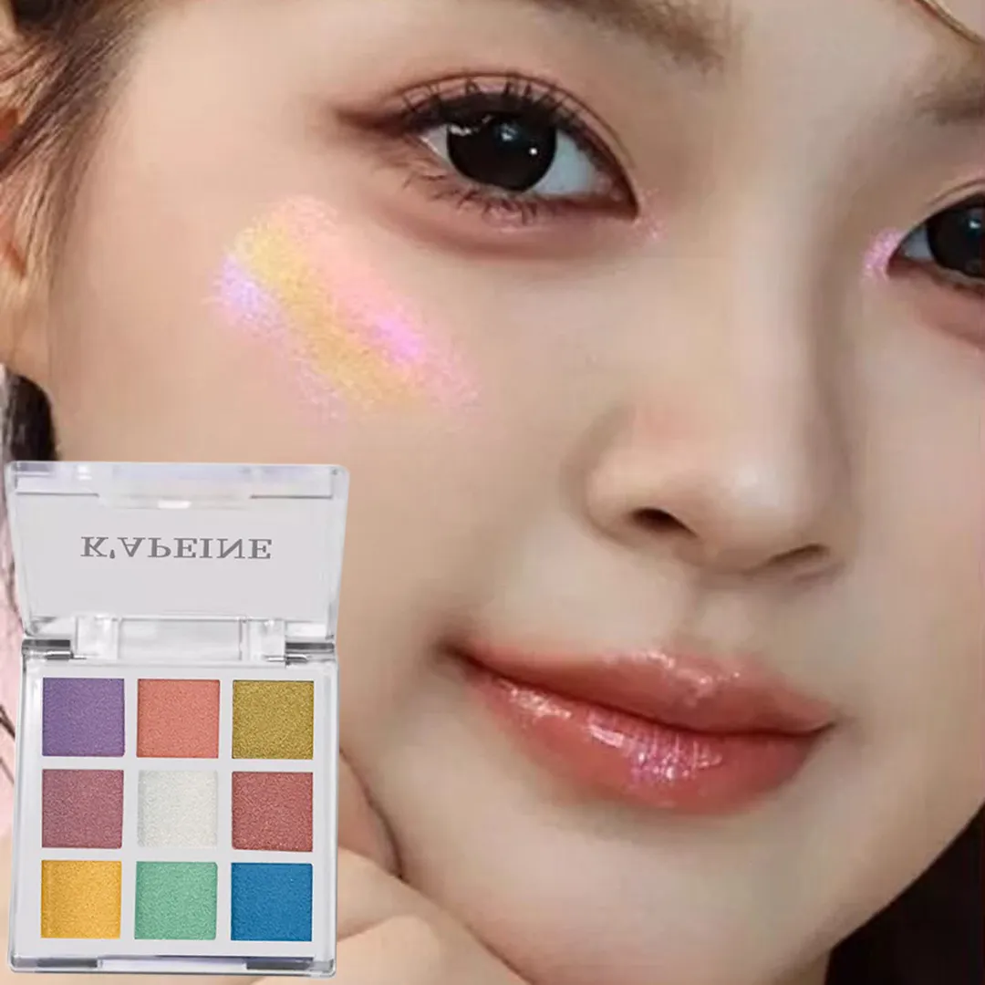 9-Color Glitter Chameleon Eyeshadow Palette Waterproof Long Lasting Pressed Powder Cosmetic Kit Fashion Women Eye MakeUp Pallete
