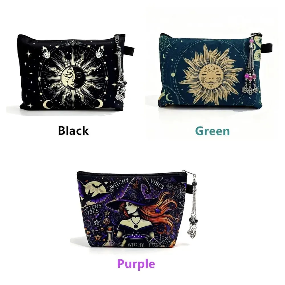 Tarot Cards Pouch Storage Witch Divination Accessories Jewelry Astrology Dice Makeup Bag L791 — image 2