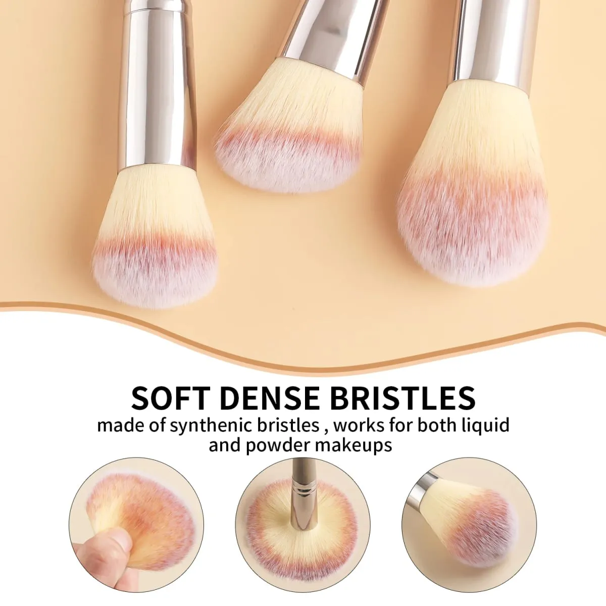 39Pcs Makeup Kit 18Pcs Brushes & Beauty Accessories Soft Bristle For Full Face Home Travel Cosmetic Set