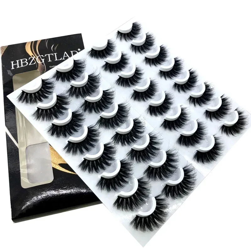 16 Pairs 3D Mink Hair False Eyelashes Natural/Thick Long Eye Lashes Wispy Makeup Beauty Extension Tools