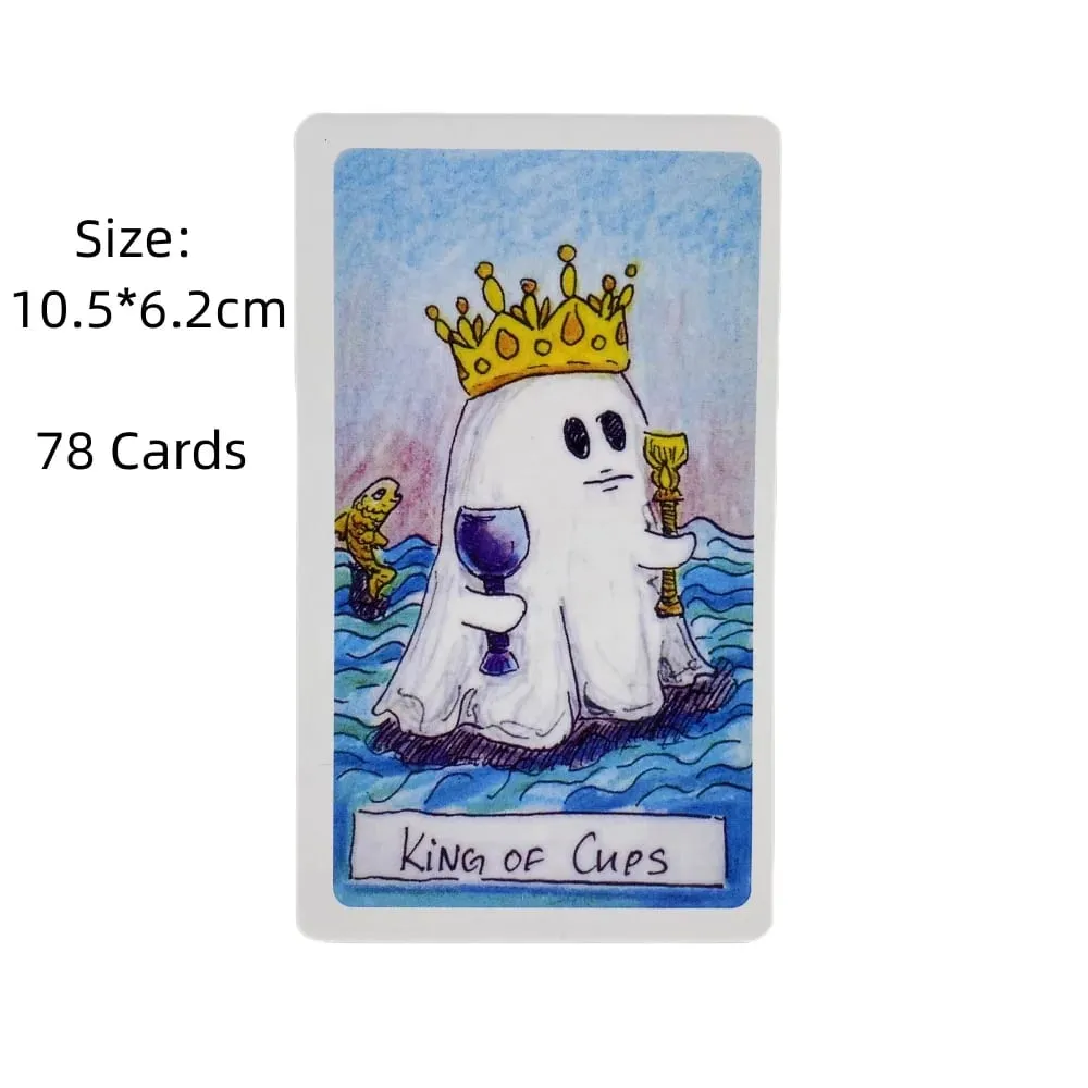Cute Ghost Tarot Deck Toy 78pcs Tarot Deck Oracle Card Divination Birthday Party Entertainment Board Game