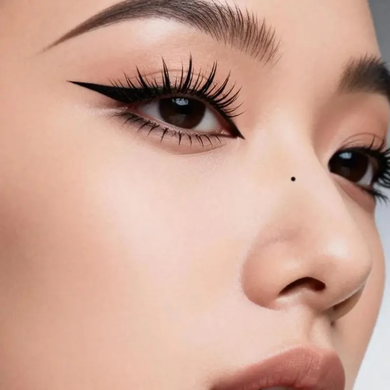 3-in-1 Lower Eyelash Stamp Eyeliner & Mole 3s Fast Application Natural Long-lasting Non-Slipping Portable Eye Makeup 1/2Sets