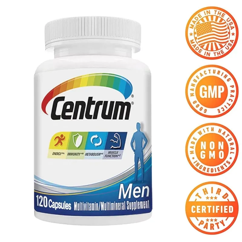 Men's Daily Vitamin Multivitamin/Multimineral with Vitamin D3 B Vitamins Antioxidants Metabolism Immunity Energy Muscle — image 2