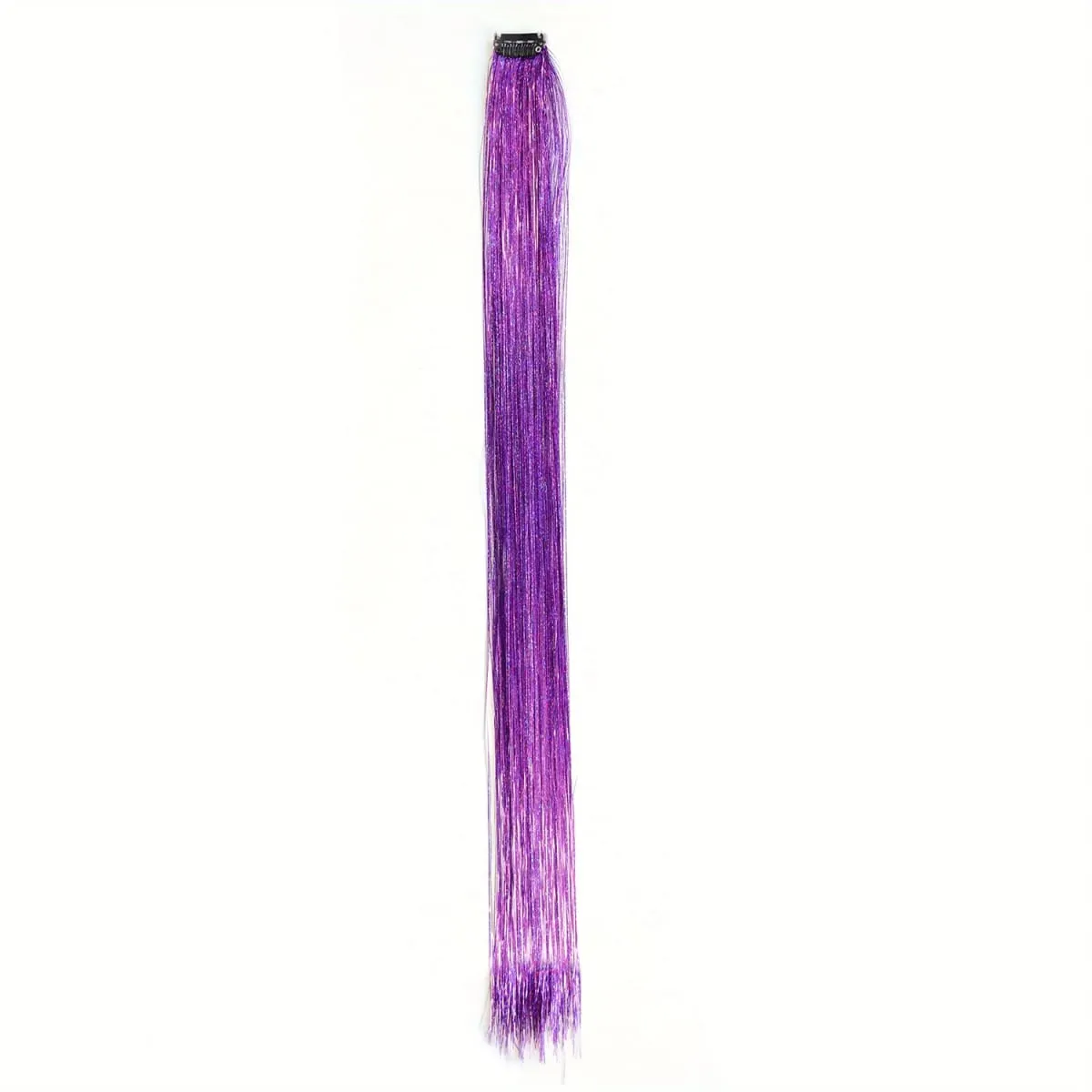 Hair Tinsel Clip in 22Inch Glitter Tinsel Hair Extensions Heat Resistant Clip in Hair Tinsel Sparkle Fairy Hair Accessories
