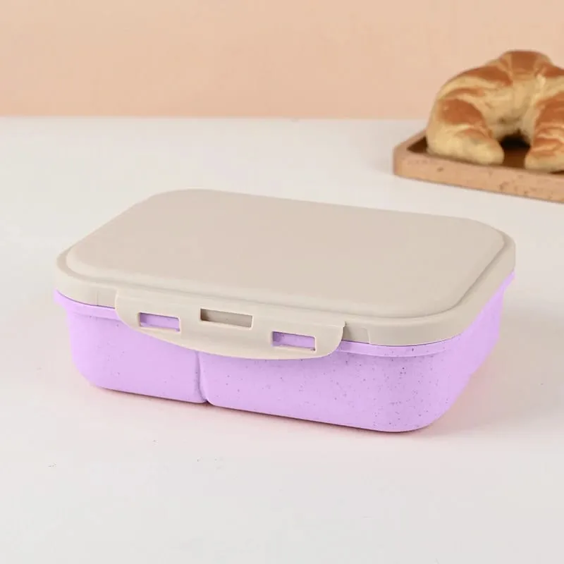 Demon Hunters Lunch Box for Boy Girl Cute Mira Zoey Jinu Portable Plastic Bento Box with Dinnerware Food Fruit Container
