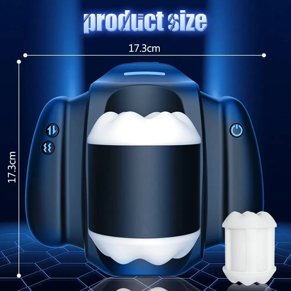 Automatic Telescopic Vibrating Male Handle Masturbator Cup Penile Stimulator Vaginal Pocket Pussy Adult Sex Machine for Men