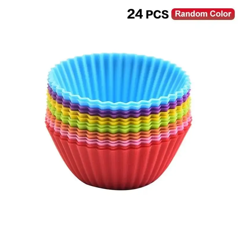 12/24Pcs Silicone Lunch Box Dividers Bento Lunch Box Dividers Lunch Dividers Dish Cups Salad Dressing For Kid Lunch Access〔CC11〕