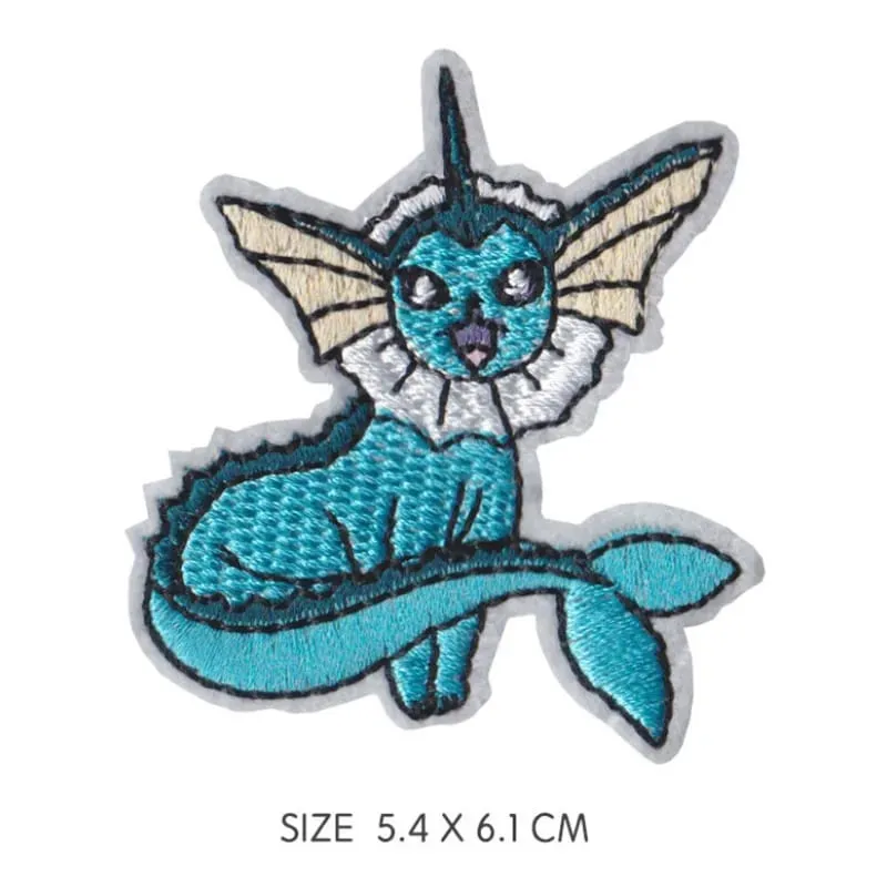 30 Style Cloth Patch Pikachu Charizard Clothes Stickers Sew on Embroidery Patches Applique Iron on Clothing Cartoon DIY Garment