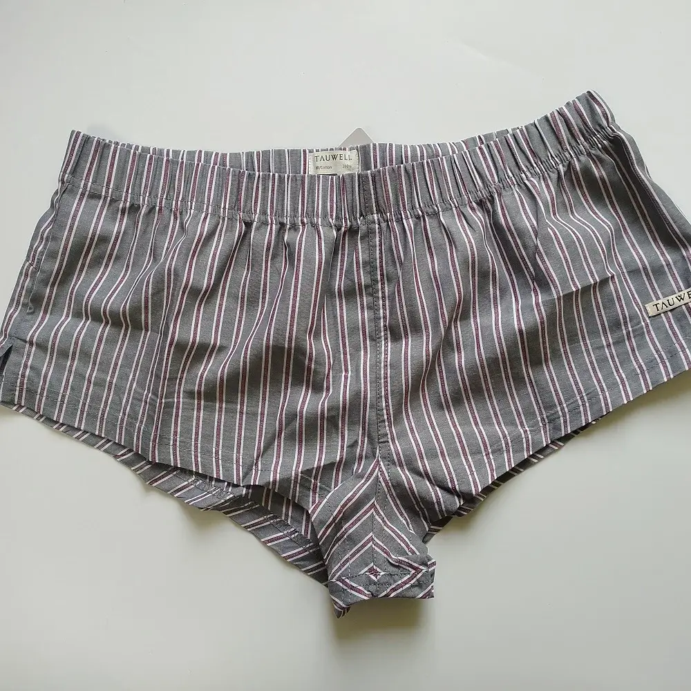 Boxer classici a righe per intimo da uomo, comodo cotone traspirante