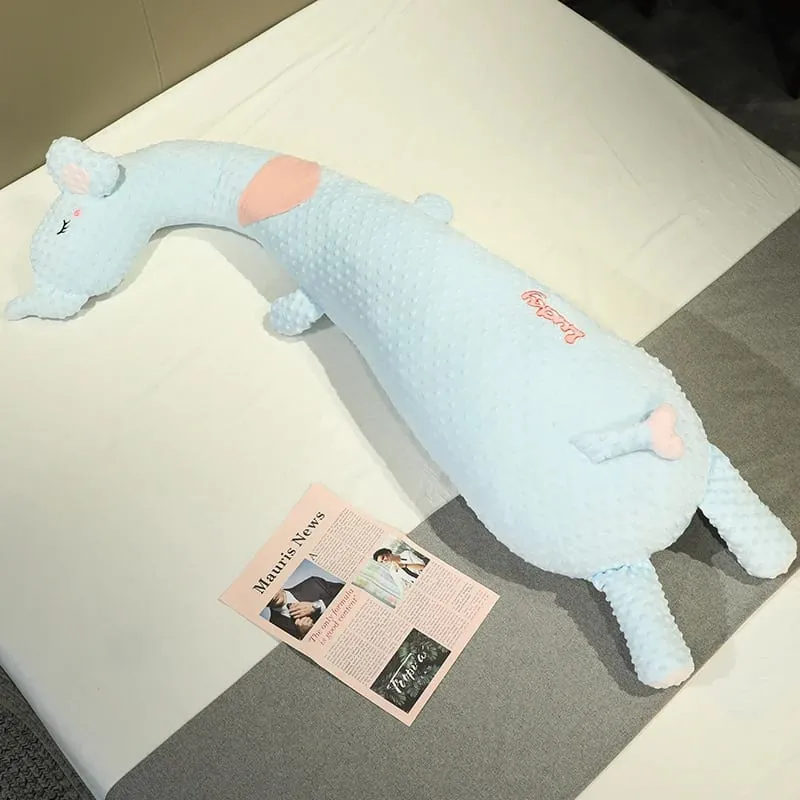 Cuscino lungo per il corpo animale Cuscino morbido in peluche per dormire Cuscino per dormire carino bambola di cartone animato Cuscino per gamba per dormiente laterale Cuscino per letto Decorazioni per la casa regalo — image 11