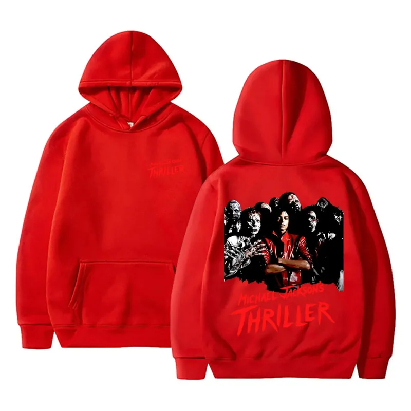 2026 new Classic Vintage Michael Jackson Thriller Hoodie Men Women Retro Gothic Rock Horror Sweatshirts Men's Punk Streetwear