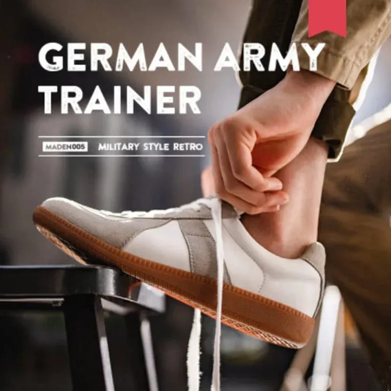 Maden Vintage Patchwork German Trainer Sneakers Unisex Spring and Summer Sports Casual Shoes Lace-up Outdoor Shoes — image 2
