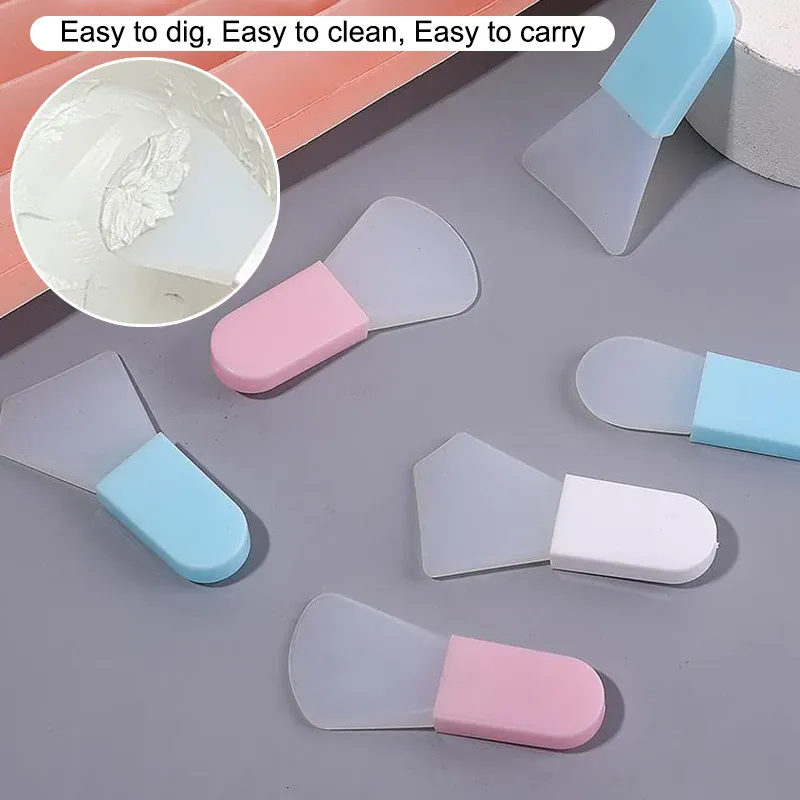 5Pcs Silicone Facial Mask Brush Face&Eye Cream Mud Mask Applicator Scraper Face Cleanse Brushes Travel Portable Skin Care Tools