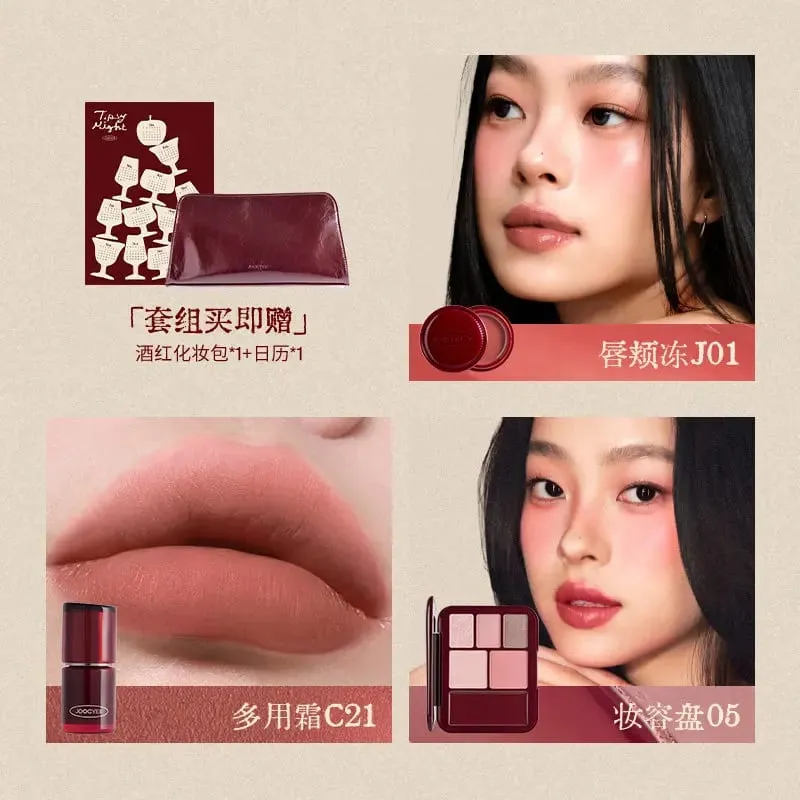 Limited Edition Makeup Gift Set Includes Lip Glaze Blush & Eyeshadow Palette Complete Face Makeup Kit with Cosmetic Bag — image 8