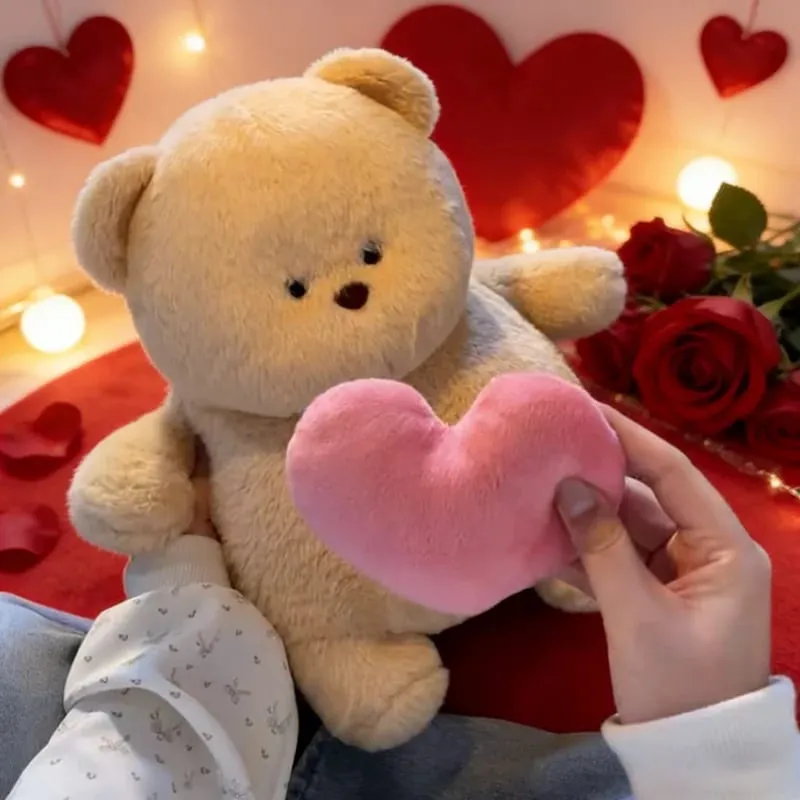 Peluche Orso Confessione Bambola parlante Registrazione nascosta Animale di pezza Orso super morbido Giocattolo da compagnia Regalo per dormire