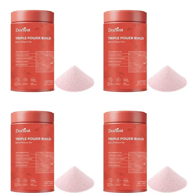 Docteat Triple Power Build Creatine Powder with Creatine HCL Creatine Monohydrate Electrolyte Hydration Blend 30 porcí