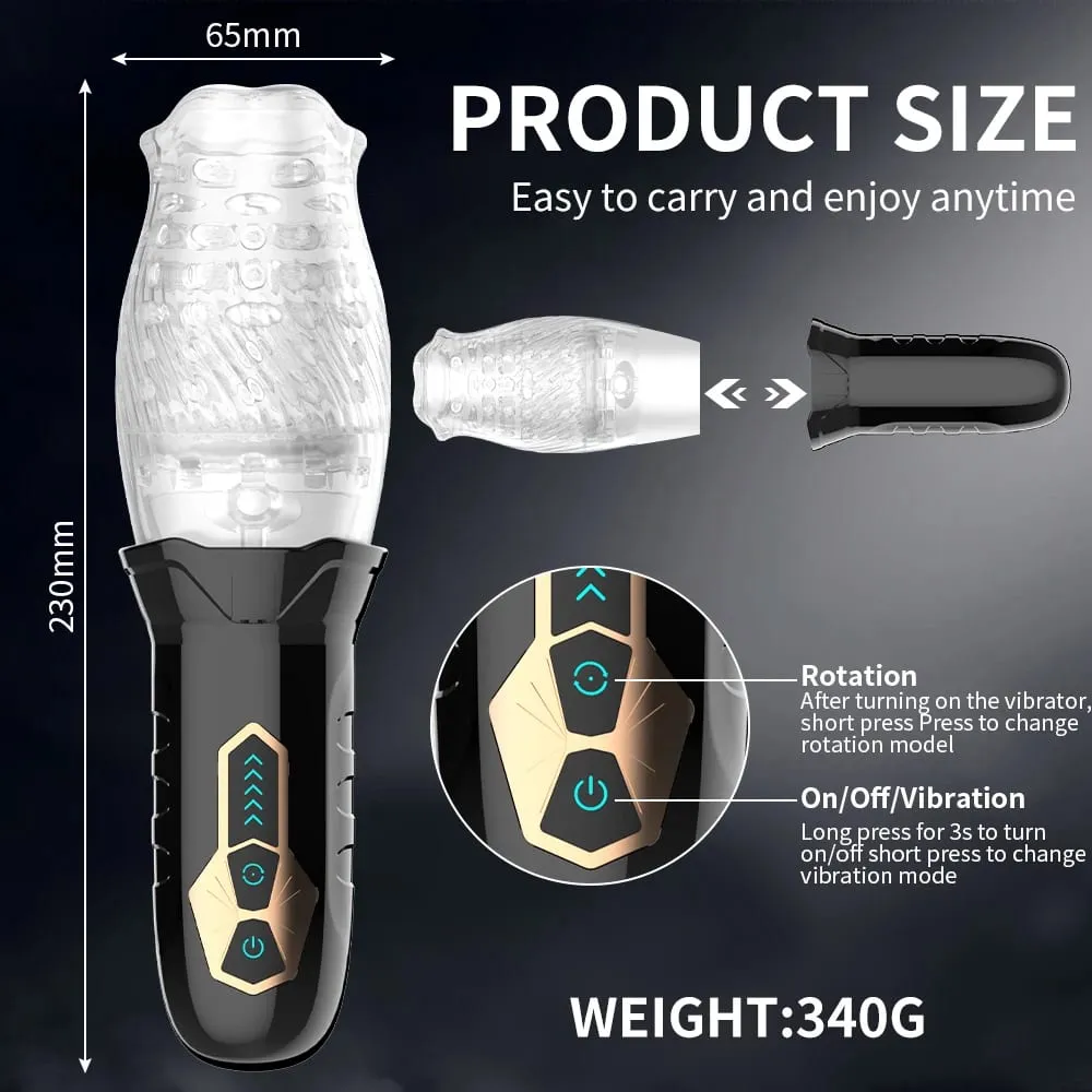 Automatic Rotating Masturbator Cup Glans Trainer Vagina Penis Pump Sleeve Delay Ejaculation Vibrator For Mens Adult Toys Male — image 2