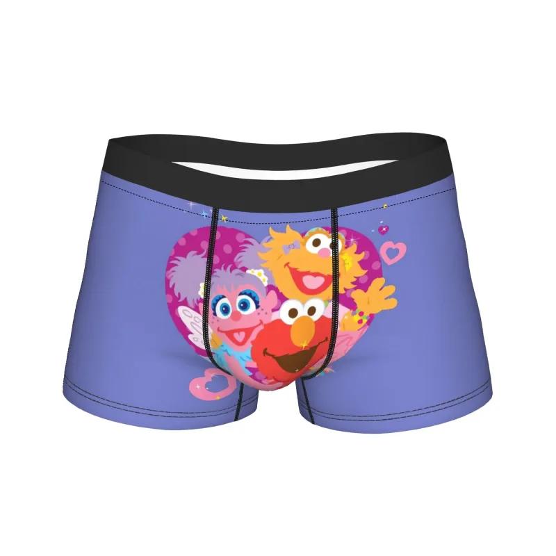 S-Sesames Streets Tango Elmo & Grover Pakaian Dalam Pria Celana Pendek Celana Lucu Boxershorts Bea Cukai Kualitas Kebesaran Celana Dalam