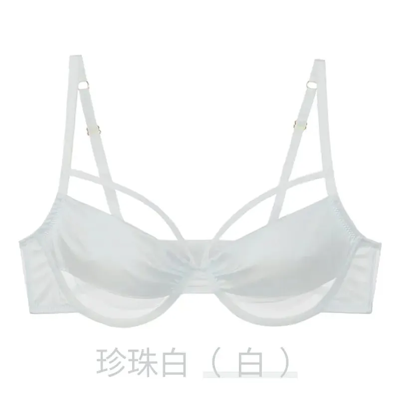 Ladies New Thin Cup Slimming Lingerie Set Soft underwire Push Up Bra Minimizing Effect Gathers Side Bulge Anti Sagging Soft