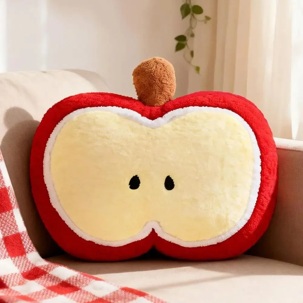 Almohada creativa de muñeco de fruta de felpa, cojín suave para dormir, cojín para asiento de oficina para sala de estar, sofá cama