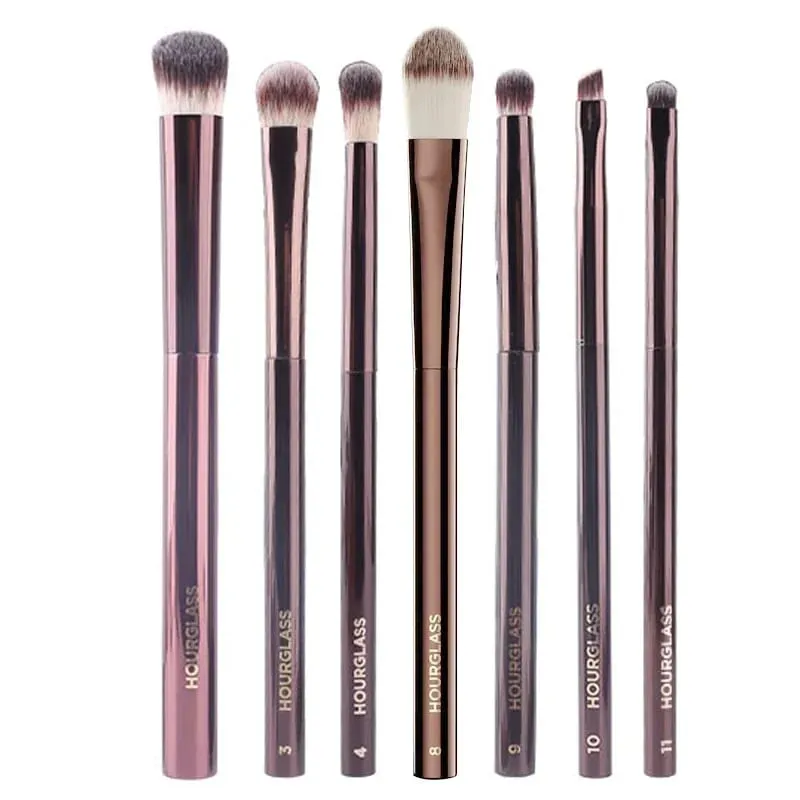 hourglass Eye Makeup Brushes Set Luxury Shadow Cosmetic Brush Kit Blending Shaping Contouring Highlighting Brow Concealer Liner