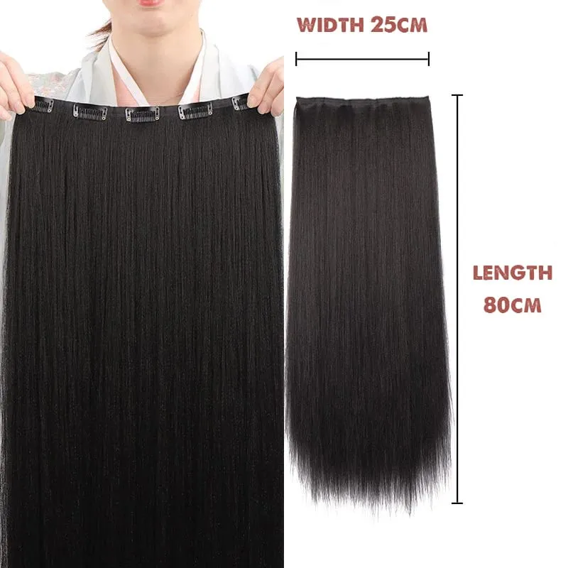 Hanfu wig piece corn whisker hairstyle one piece hair extension non knotted long straight hair piece antique hairstyle for women
