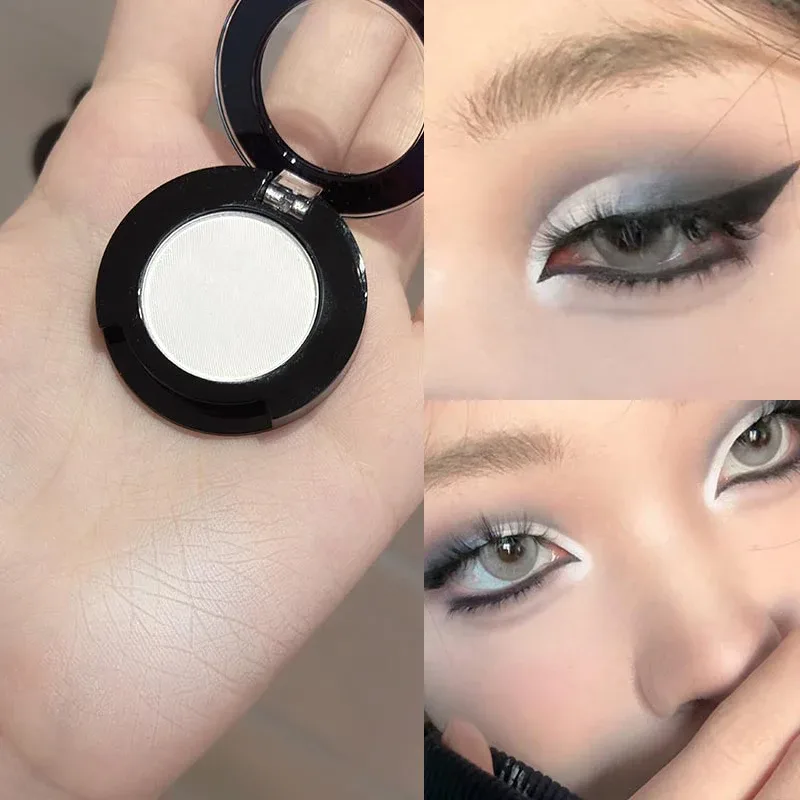 Gothic Matte Red Eye Shadow White Lying Silkworm Eyeshadow Eyeliner Palette Eye Makeup Matte Blue Punk Smoky Eyeshadow Cosmetics — image 3