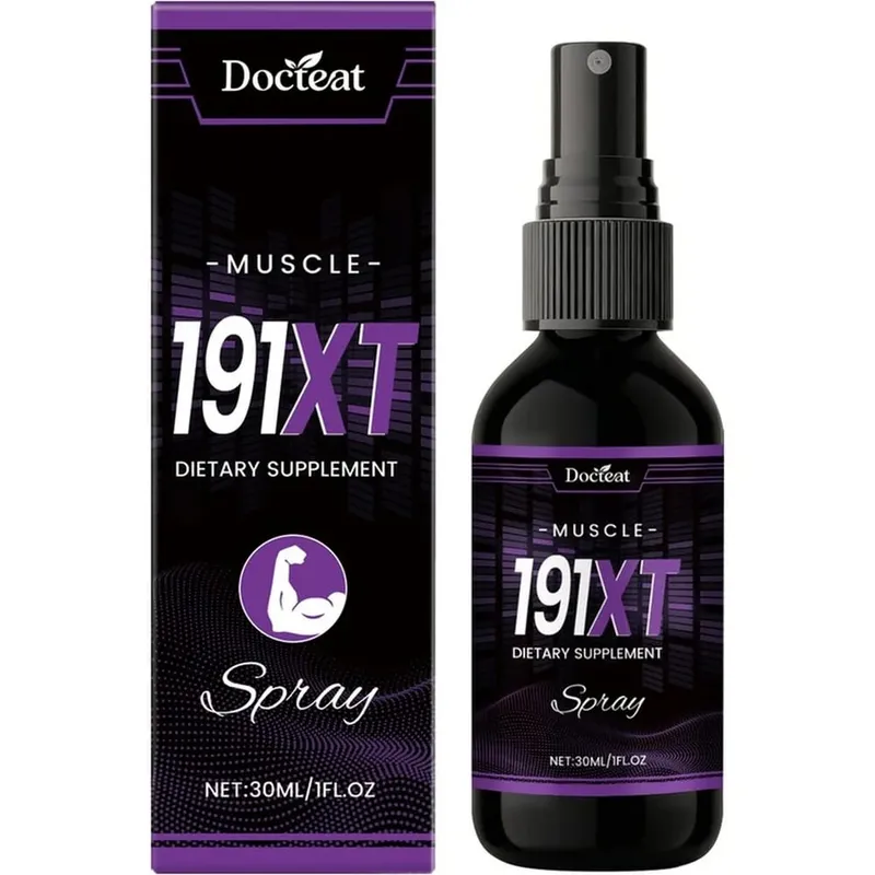 191XT muskelspray med vitamin B3 L-arginin og Tribulus terrestris ekstrakt for muskelstøtte udholdenhed 30 ML
