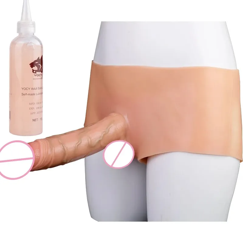 Silikonový pásek Živé dildo Kalhoty Nositelné Pevné Sexuální hračky s velkým penisem Pro ženy Lesbický pár Sex — image 13