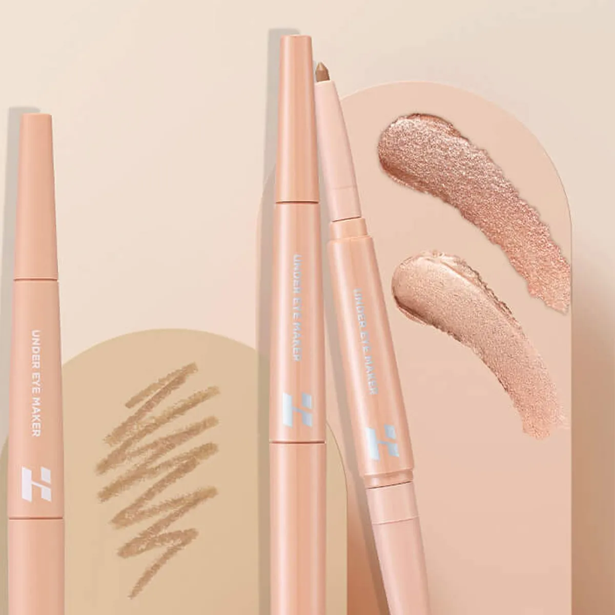 [Clearance Sale] HOLIKA Under Eye Maker 01 BARE Luxury Eye Shadow Filler Korean Makeup Cream For Dark Circles Korean Cosmetic