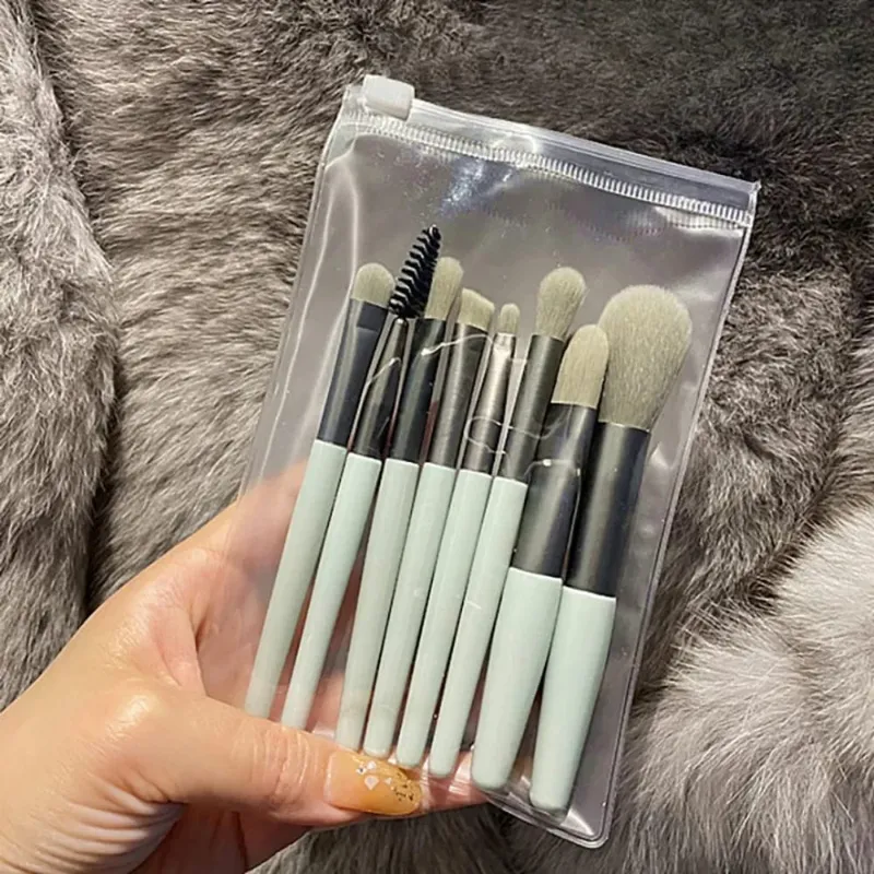 Foundation Blush Powder Eyeshadow Makeup Brushes Blending 8Pcs Soft Fluffy Makeup Brushes Beauty Tools Make Up Brushes Cosmetics