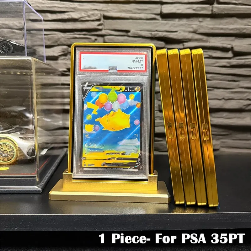 Multicolor Gradient Color Aluminum Alloy Trading Card Protect Holder Metal Case For 35PT PSA CGC Graded Card