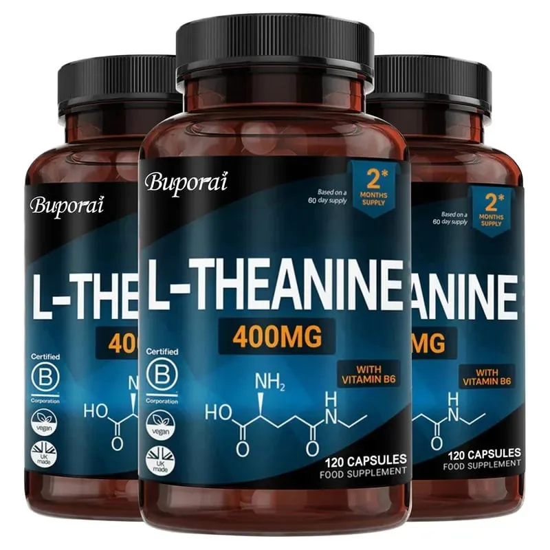 L-Theanine 400MG - Improve Mood and Reduce Anxiety Enhancing Concentration and Cognitive Function