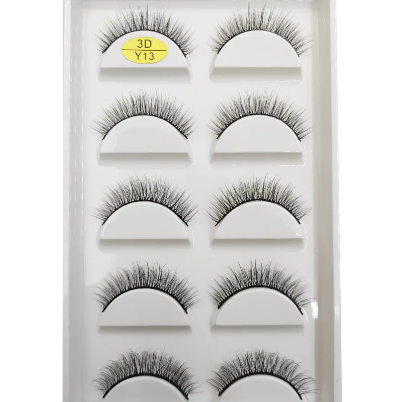 Natural 3D Mink False Eyelashes Soft Wispy Fluffy Eye Faux Lashes Make Up Eyelash Beauty Cat Cilios 5 Pairs 15 Styles