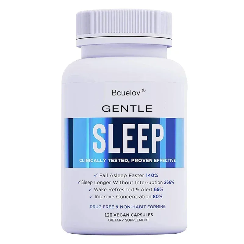 Sleep Supplement - with Magnesium Combats Nighttime Sleep Restores Sleep Quality Prolongs Sleep Time and Relieves Stress