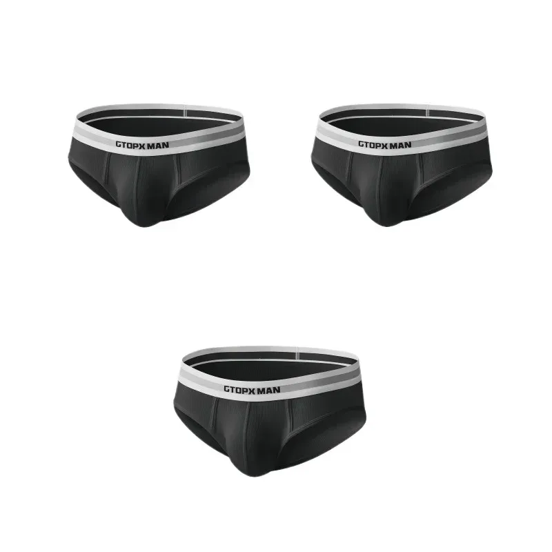 3 pacote de verão única camada roupa interior masculina cuecas de cintura baixa para homens elástico conforto ajuste cuecas ropa interior hombre