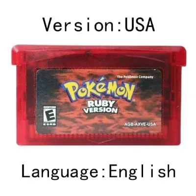 GBA Video Game Cartridge Console Card Pokemon Emerald Ruby FireRed LeafGreen Sapphire Multi-language for GBA/NDS — image 14