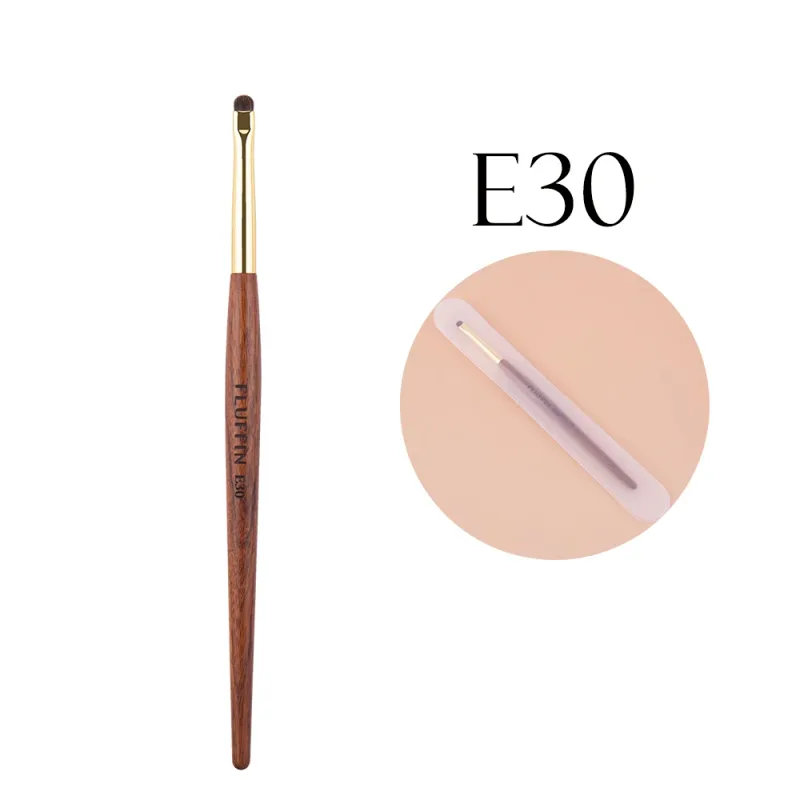 Professional Horse Hair Eyeshadow Crease Blending Brush Eyeliner Smudge Makeup Tool Rosewood Handle Copper Pipe Eye Brushes