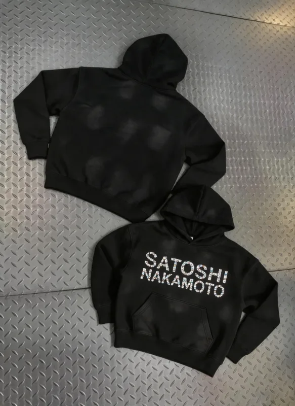 Street Casual SATOSHI Hoodies Pullover Embossed Pattern Embroidery Turtle Shell Design Washed Hooded Men Women Loose Sweatshirts