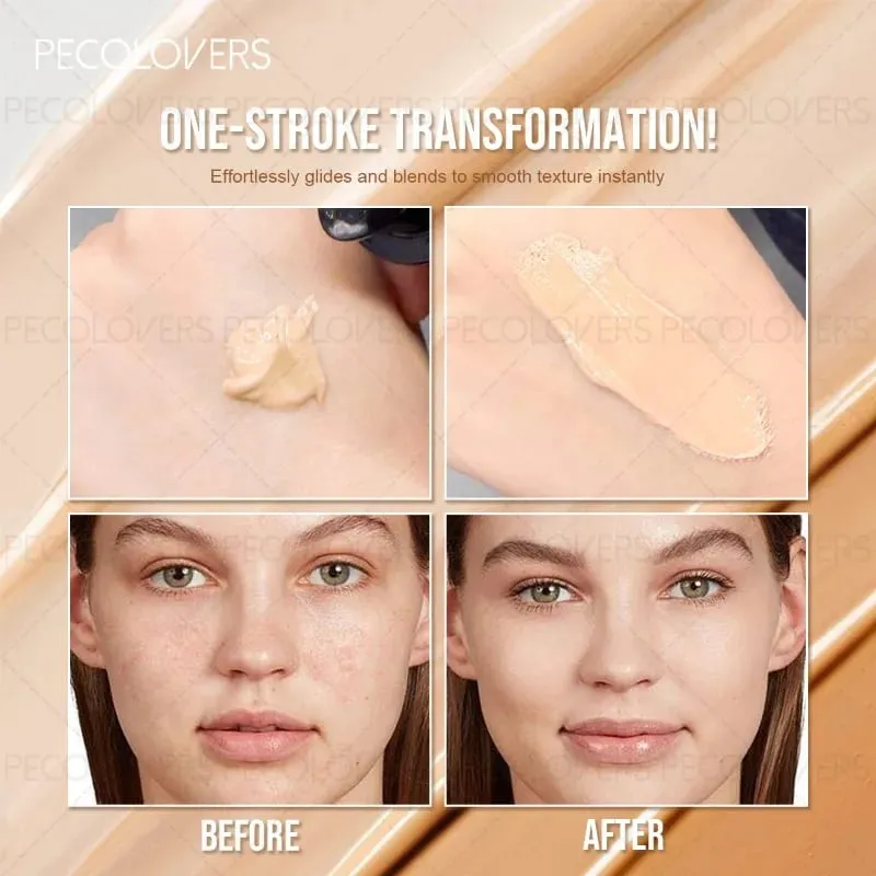 5PCS Face Set Foundation+repair Stick+base Bar Before Makeup+highlight+makeup Brush Waterproof Full Set of Face Cosmetics