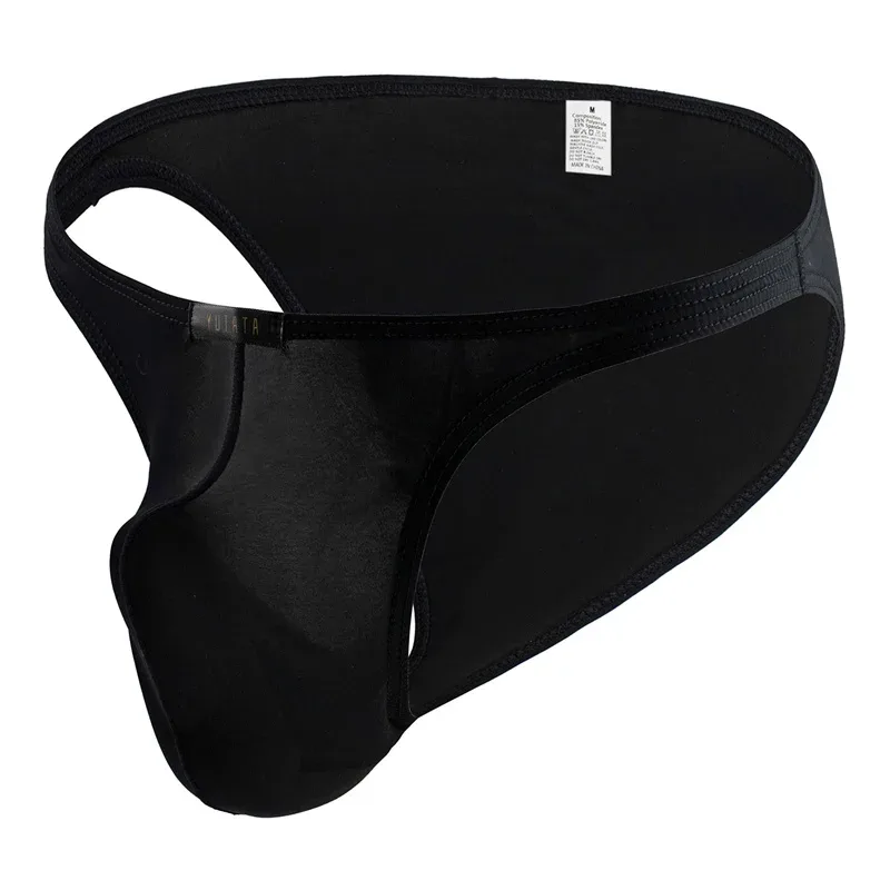 Men's Underwear Briefs Elastic Seamless Solid Underpants Ultra-Thin Breathable Briefs Ice Silk Seamless Low Waist Soft Underwear