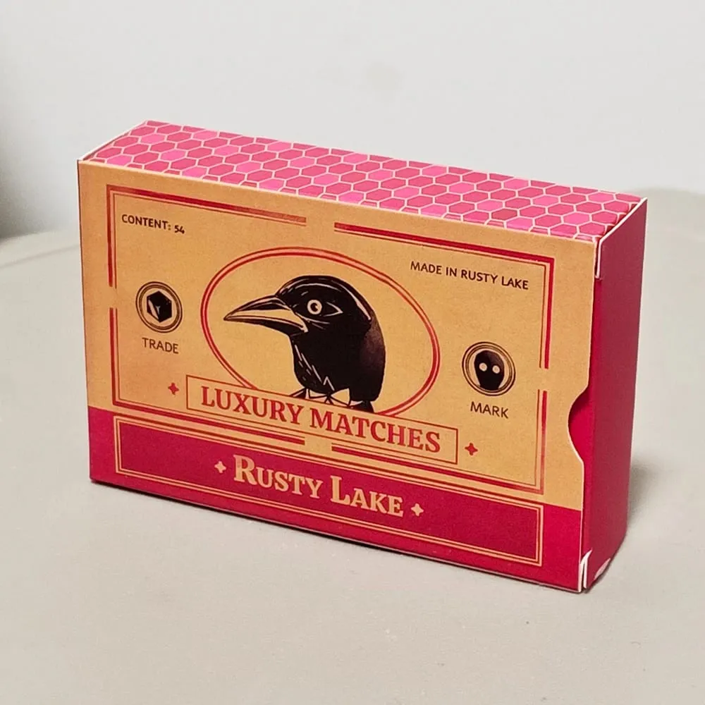 Rusty Lake Playing Cards - 54 Pcs Poker Cards Featuring Mr. Crow Mr. Owl & Cube Escape Characters 9*6cm on Embossed Cardstock