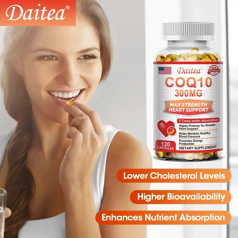 Coenzyme Q10 Capsules 300 Mg Each To Promote Cardiovascular Health and Heart Health Provide Energy To Support Joint Health — image 6