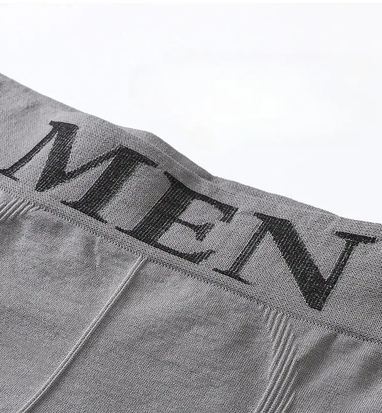 3 Pcs/Lot Panti ng Panlalaking Panloob na Kasuotang Panloob Boxers Breathable Man Boxer Solid na Pantalon Kumportableng Panlalaking Brand na Shorts Itim na Asul na Panloob