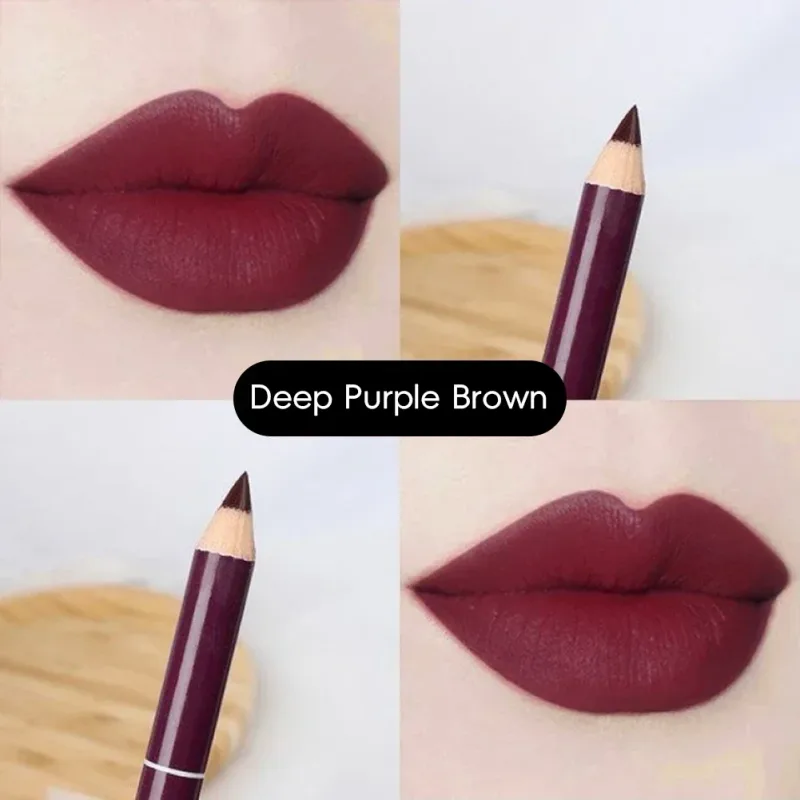 Waterproof Lip Liner Matte Nuede Red Long Lasting Makeup Pens Non-stick Cup Lipstick Women Party Makeup Lip Cosmetics
