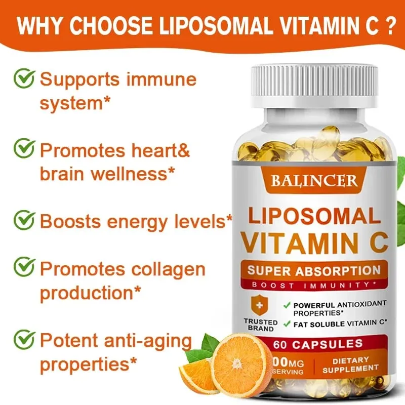 Vitamin C 1500mg with Zinc 20mg 120 Capsules Overall Health Vitamin Dietary Supplement Non-GMO & Gluten-Free Vegetarian