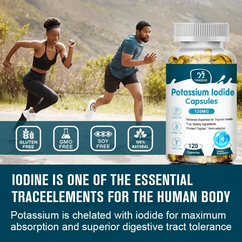 Potassium Iodide Capsules KI (Stable Iodine) 130 mcg per Day - Thyroid Support Supplement — image 4