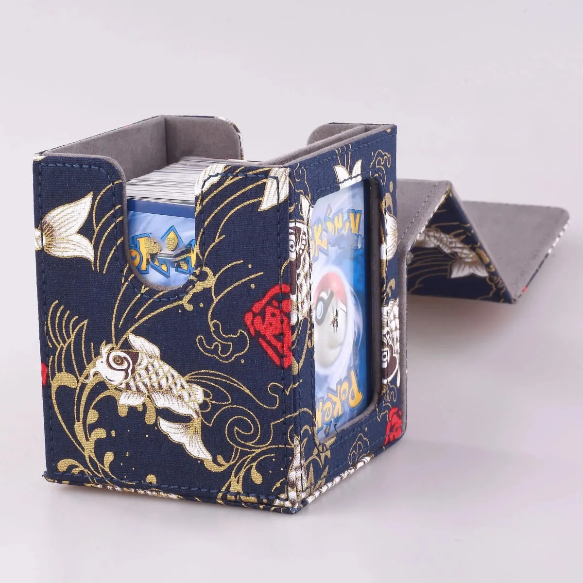 Deck Box for MTG Cards Trading Card Storage Box With Display Window Collectible Trading Card Cases Holds 120+ Sleeved Deck